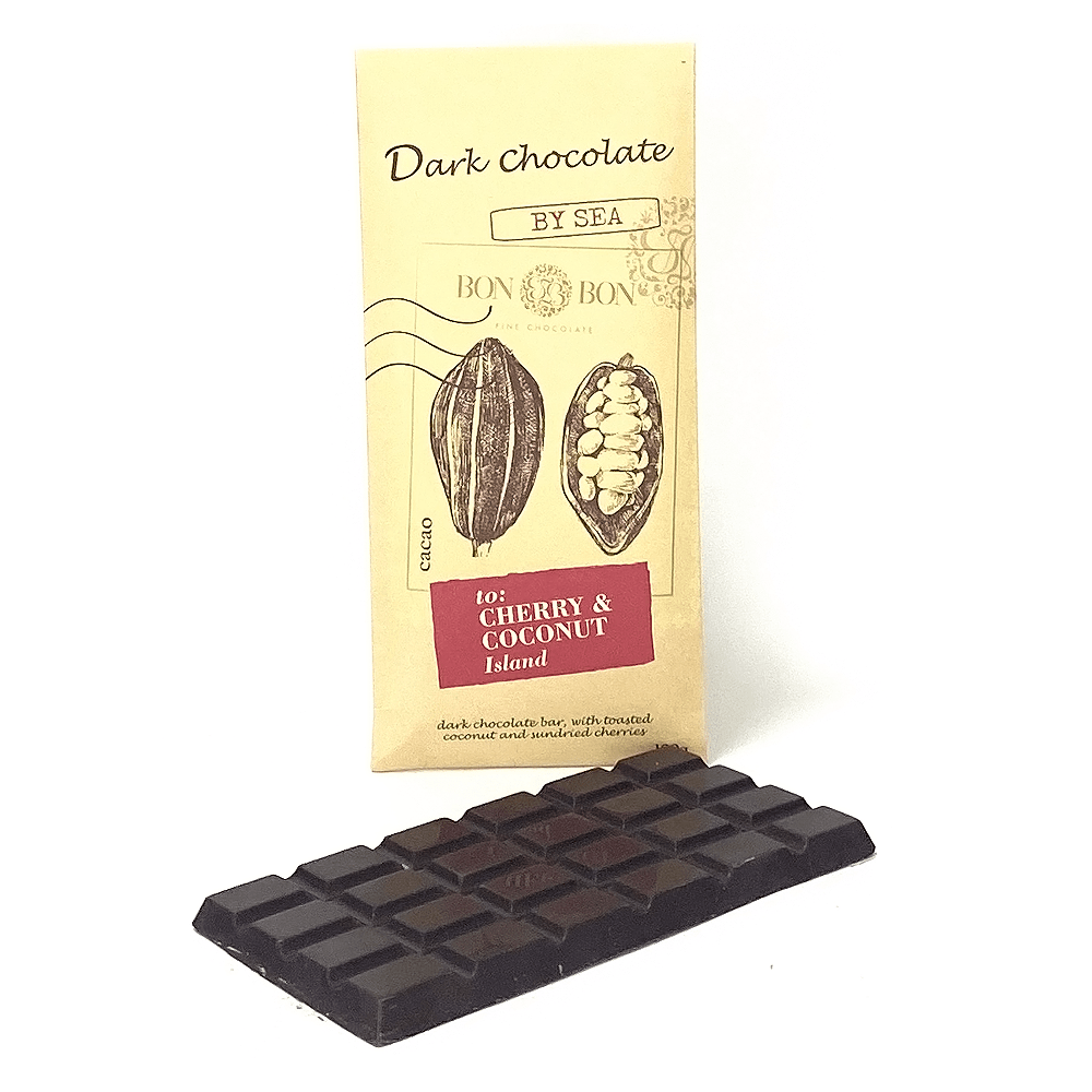 Cherry & coconut dark bar